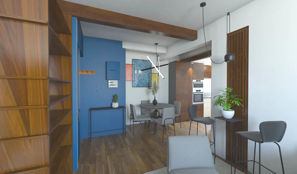 Projet architecture d'intérieur, décoration d'intérieur WHERDeco - salon
