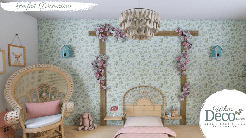 wherdeco-decoration-renovation-home_staging-ecologique-duvertdansladeco-realisations-chambre-la_foret_enchantee0 Projet architecture d'intérieur, décoration d'intérieur WHERDeco - chambre enfant