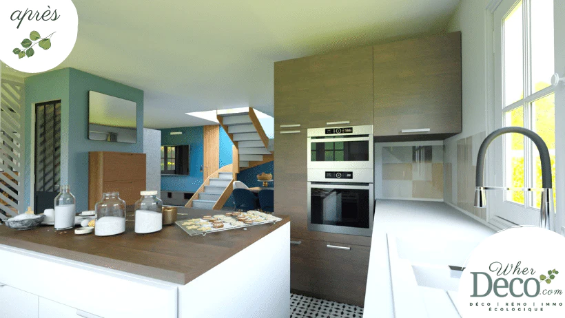 Projet architecture d'intérieur, décoration d'intérieur WHERDeco - cuisine