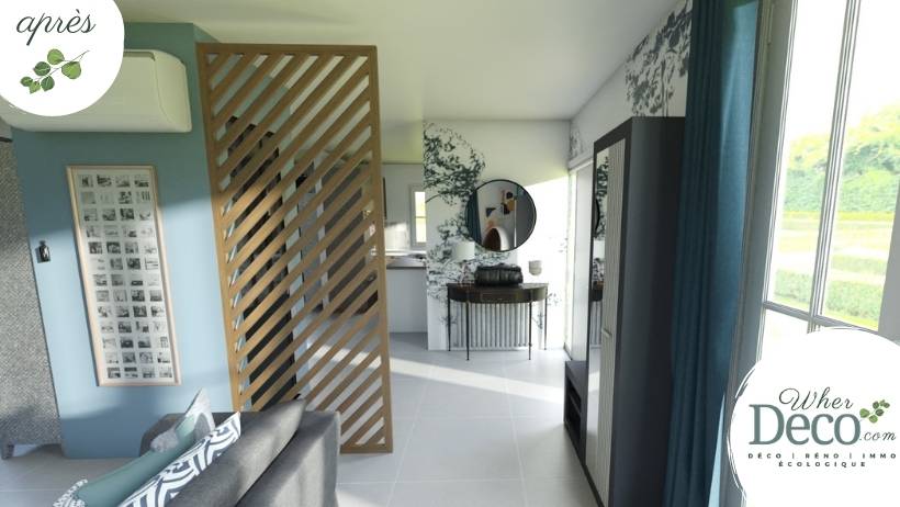 Projet architecture d'intérieur, décoration d'intérieur WHERDeco - salon