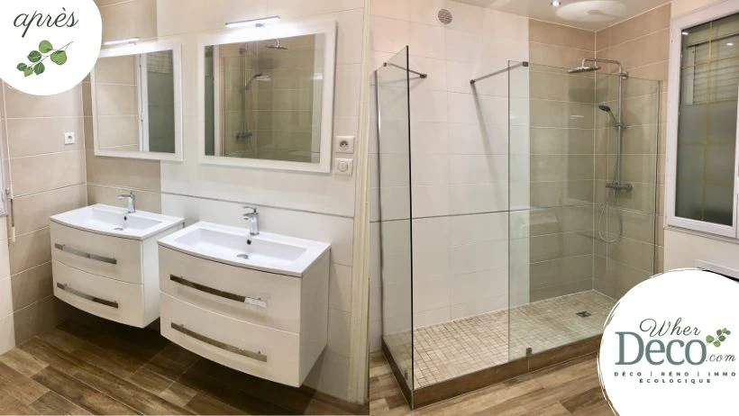 Projet architecture d'intérieur, décoration d'intérieur WHERDeco - salle de bain