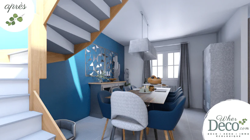 Projet architecture d'intérieur, décoration d'intérieur WHERDeco - salon
